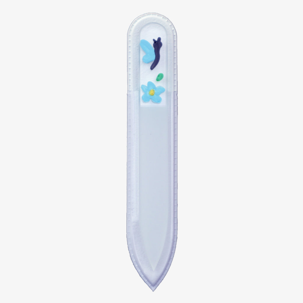 Small Hand-Painted Glass File (BUTTERFLY) - My NailMakeover