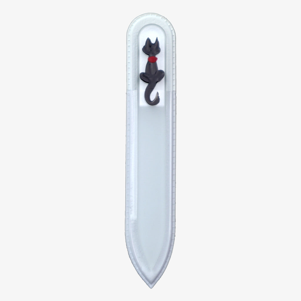 Small Hand-Painted Glass File (CAT) - My NailMakeover