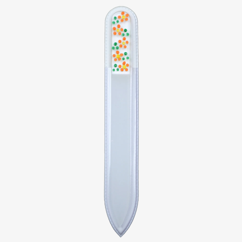 Medium Hand-Painted Glass File (FLOWERS) - My NailMakeover