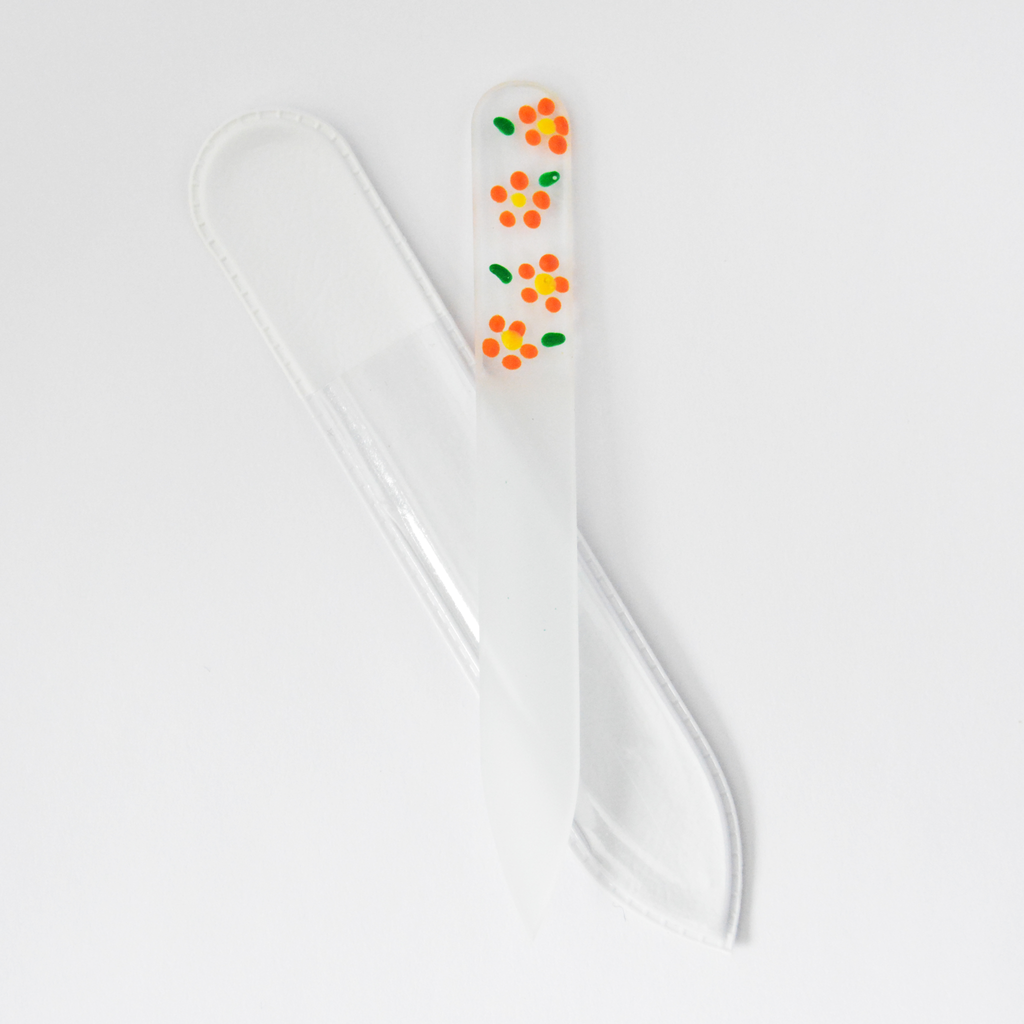 Small Hand-Painted Glass File (FLOWERS) - My NailMakeover