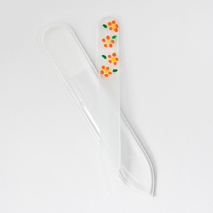 Small Hand-Painted Glass File (FLOWERS) - My NailMakeover