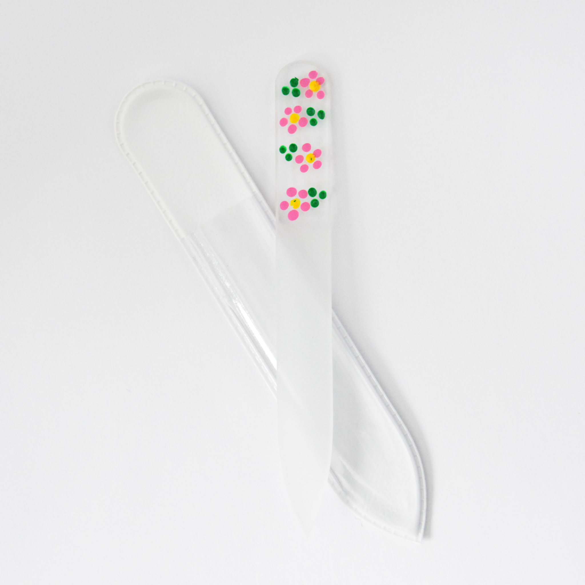 Small Hand-Painted Glass File (FLOWERS) - My NailMakeover