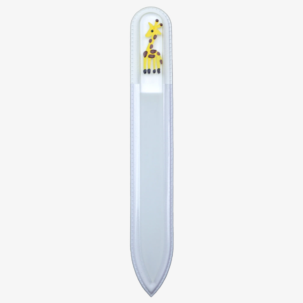 Medium Hand-Painted Glass File (GIRAFFE) - My NailMakeover