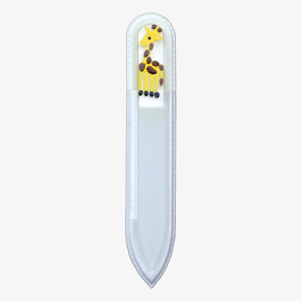 Small Hand-Painted Glass File (GIRAFFE) - My NailMakeover