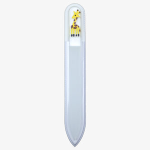 Medium Hand-Painted Glass File (GIRAFFE) - My NailMakeover