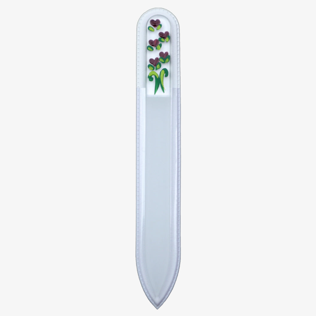 Medium Hand-Painted Glass File (HEARTS) - My NailMakeover
