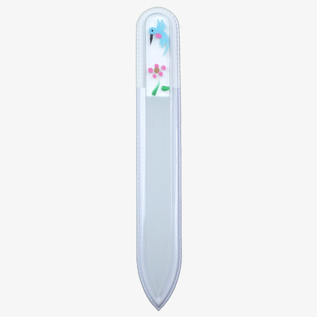 Medium Hand-Painted Glass File (HUMMINGBIRD) - My NailMakeover