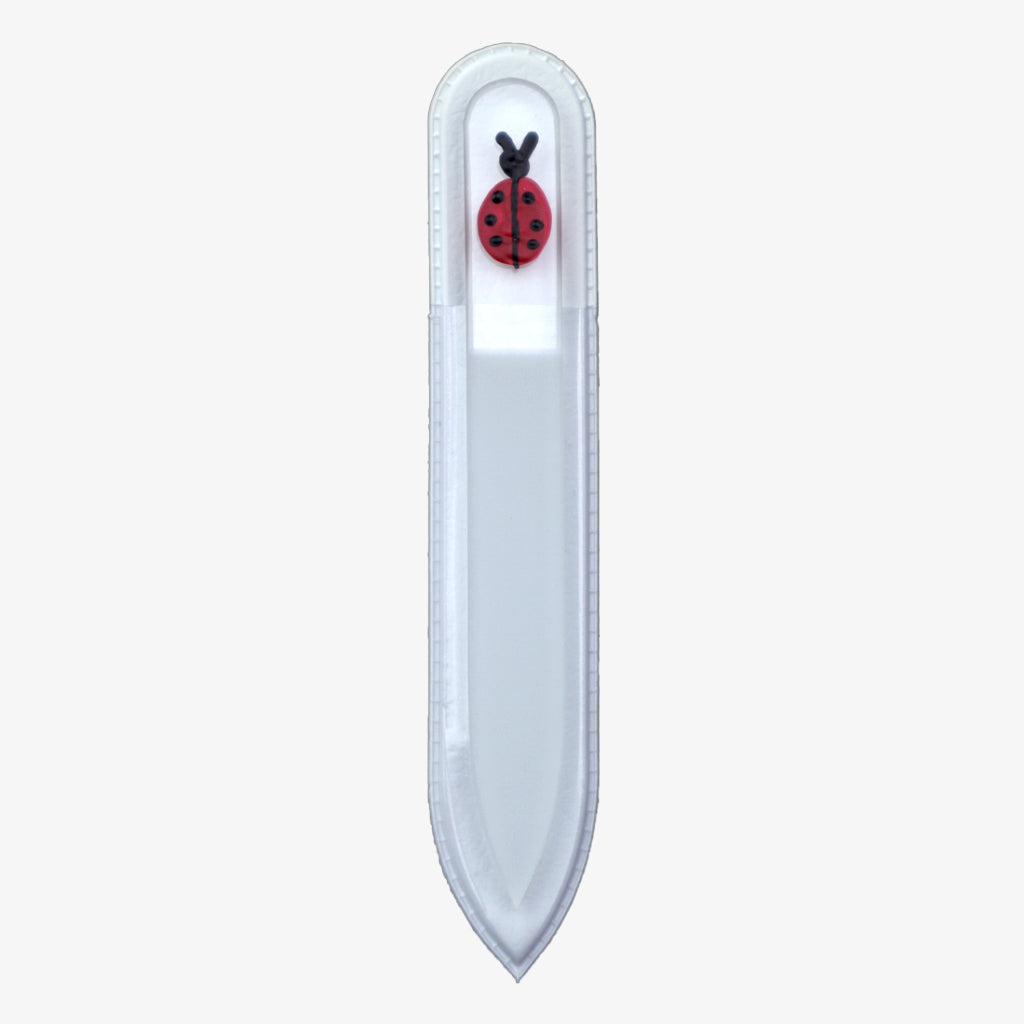 Small Hand-Painted Glass File (LADYBUG) - My NailMakeover